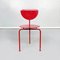 Mid-Century Italian Red Wood and Metal Alien Chair by Forcolini for Alias, 1980s, Image 2