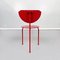 Mid-Century Italian Red Wood and Metal Alien Chair by Forcolini for Alias, 1980s 4