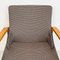 Mid-Century Modern Italian Solid Wood and Grey Fabric Armchair, 1960s 7