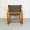Mid-Century Modern Italian Solid Wood and Grey Fabric Armchair, 1960s 6