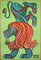 Circus Lion Acrobat Polish Circus Post by Hilscher, R1978 1