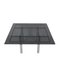Mid-Century Andre Glass and Steel Dining Table by Tobia Scarpa for Gavina, Italy 3