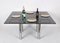 Mid-Century Andre Glass and Steel Dining Table by Tobia Scarpa for Gavina, Italy, Image 15
