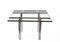 Mid-Century Andre Glass and Steel Dining Table by Tobia Scarpa for Gavina, Italy 10