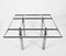 Mid-Century Andre Glass and Steel Dining Table by Tobia Scarpa for Gavina, Italy 12