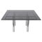 Mid-Century Andre Glass and Steel Dining Table by Tobia Scarpa for Gavina, Italy 4
