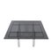 Mid-Century Andre Glass and Steel Dining Table by Tobia Scarpa for Gavina, Italy 1