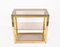 Hollywood Regency Italian Gilded Brass Bookcase with Glass Shelves by Renato Zevi 8