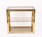 Hollywood Regency Italian Gilded Brass Bookcase with Glass Shelves by Renato Zevi 7