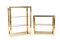 Hollywood Regency Italian Gilded Brass Bookcase with Glass Shelves by Renato Zevi 11