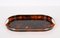 Mid-Century Italian Modern Acrylic Glass and Brass Oval Serving Tray, 1970s 4