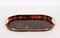 Mid-Century Italian Modern Acrylic Glass and Brass Oval Serving Tray, 1970s, Image 4