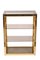 Italian Gilded Brass Bookcase with Glass Shelves by Renato Zevi , 1970s, Image 8