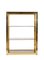 Italian Gilded Brass Bookcase with Glass Shelves by Renato Zevi , 1970s, Image 6