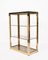 Italian Gilded Brass Bookcase with Glass Shelves by Renato Zevi , 1970s, Image 9