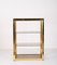 Italian Gilded Brass Bookcase with Glass Shelves by Renato Zevi , 1970s, Image 5