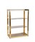 Italian Gilded Brass Bookcase with Glass Shelves by Renato Zevi , 1970s, Image 15
