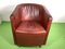 Club chair vintage in pelle color cognac, anni '80, Immagine 7