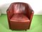 Vintage Club Chair with Cognac-Colored Leather, 1980s 7