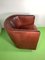 Club chair vintage in pelle color cognac, anni '80, Immagine 4