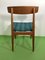 Scandinavian Teak Chair with Upholstery, 1950s, Image 4