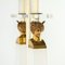 Neoclassical Style Lamp in Acrylic Glass and Brass, 1970s 2