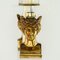 Neoclassical Style Lamp in Acrylic Glass and Brass, 1970s 4