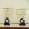 Black Figurative Table Lamps from F.A.I.P, 1950s, Set of 2 1