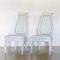 Italian Chalky White Painted Carver Chair, 1960s, Set of 4 1