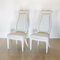 Italian Chalky White Painted Carver Chair, 1960s, Set of 4 7