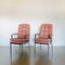 Nickel Framed Carver Chairs by Milo Baughman, Set of 2 4