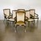 Tesselleted Horn Chairs in the Style of Karl Springer, Set of 6 1