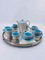 Blue and Gray English Coffee Service Set from Poole Pottery, 1956, Set of 15 1