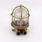 Small Brass and Glass Wall Lamp 4