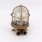 Small Brass and Glass Wall Lamp, Image 4