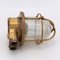 Small Brass and Glass Wall Lamp 5