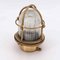 Small Brass and Glass Wall Lamp 1