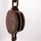 Double Pulley in Wrought Iron and Solid Wood 5