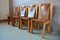 Solid Elm & Leather Chairs by Roland Haeusler, Set of 4 4