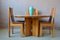 Solid Elm & Leather Chairs by Roland Haeusler, Set of 4 2