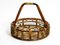 Large Italian Bamboo Bottle Carrier and Stand 1