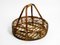 Large Italian Bamboo Bottle Carrier and Stand 4