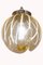 Mid-Century Pendant Light With Murano Blown Glass Globe, Italy, Image 4