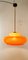 Lampada a sospensione in policarbonato arancione, Immagine 8