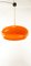 Lampada a sospensione in policarbonato arancione, Immagine 9