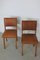 Dining Chairs in Oak Wood and Leather attributed to Jens Risom for Knoll International, 1950s, Set of 4 12