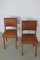 Dining Chairs in Oak Wood and Leather attributed to Jens Risom for Knoll International, 1950s, Set of 4, Image 12