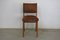 Dining Chairs in Oak Wood and Leather attributed to Jens Risom for Knoll International, 1950s, Set of 4, Image 3