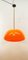 Vintage Orange Polycarbonate Pendant, Image 3