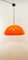 Vintage Orange Polycarbonate Pendant 4